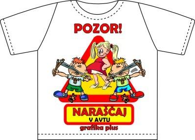 Mini majčka NARAŠČAJ V AVTU