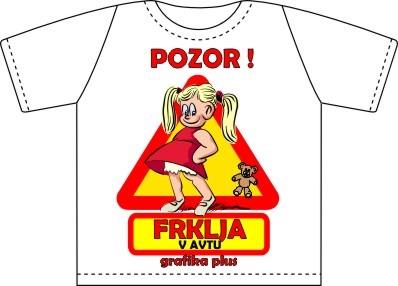 Mini majčka FRKLJA V AVTU