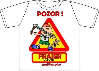 Mini majčka FRAJER V AVTU