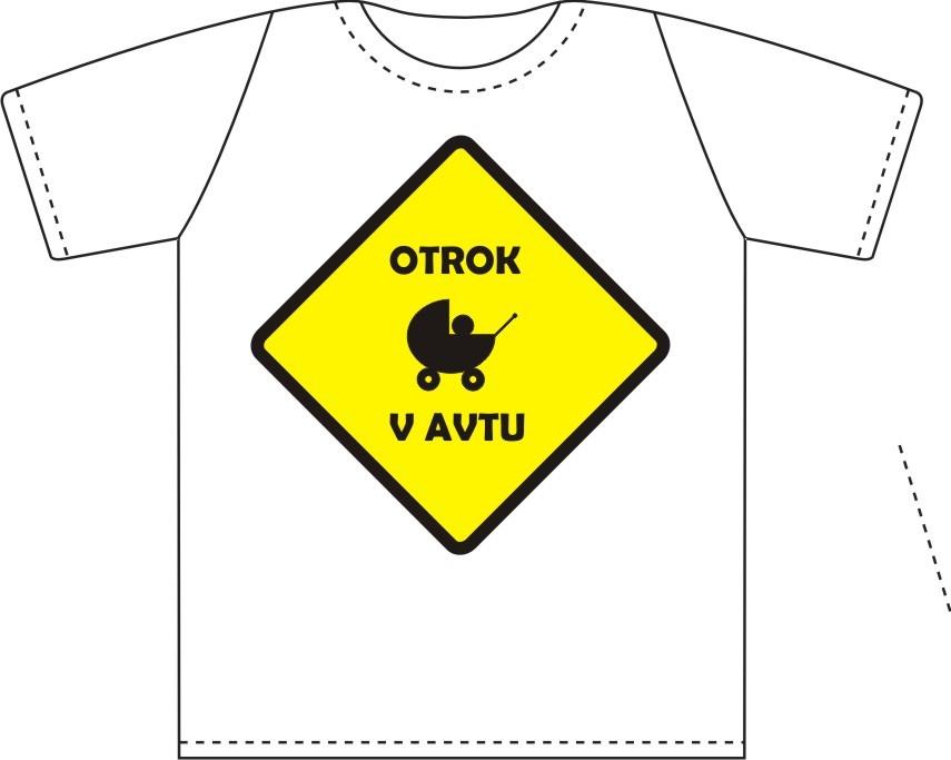 Mini majčka OTROK V AVTU