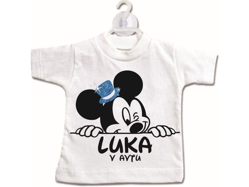 Mini majica MICKEY V AVTU