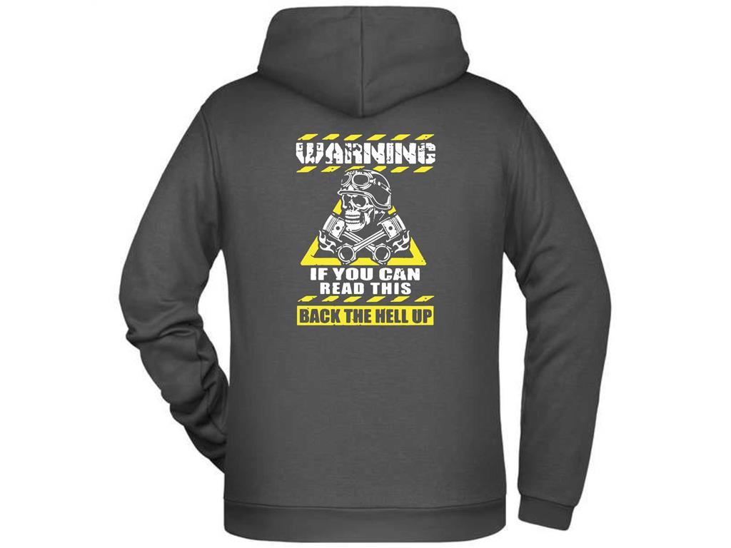 Moški kapucar BACK THE HELL UP