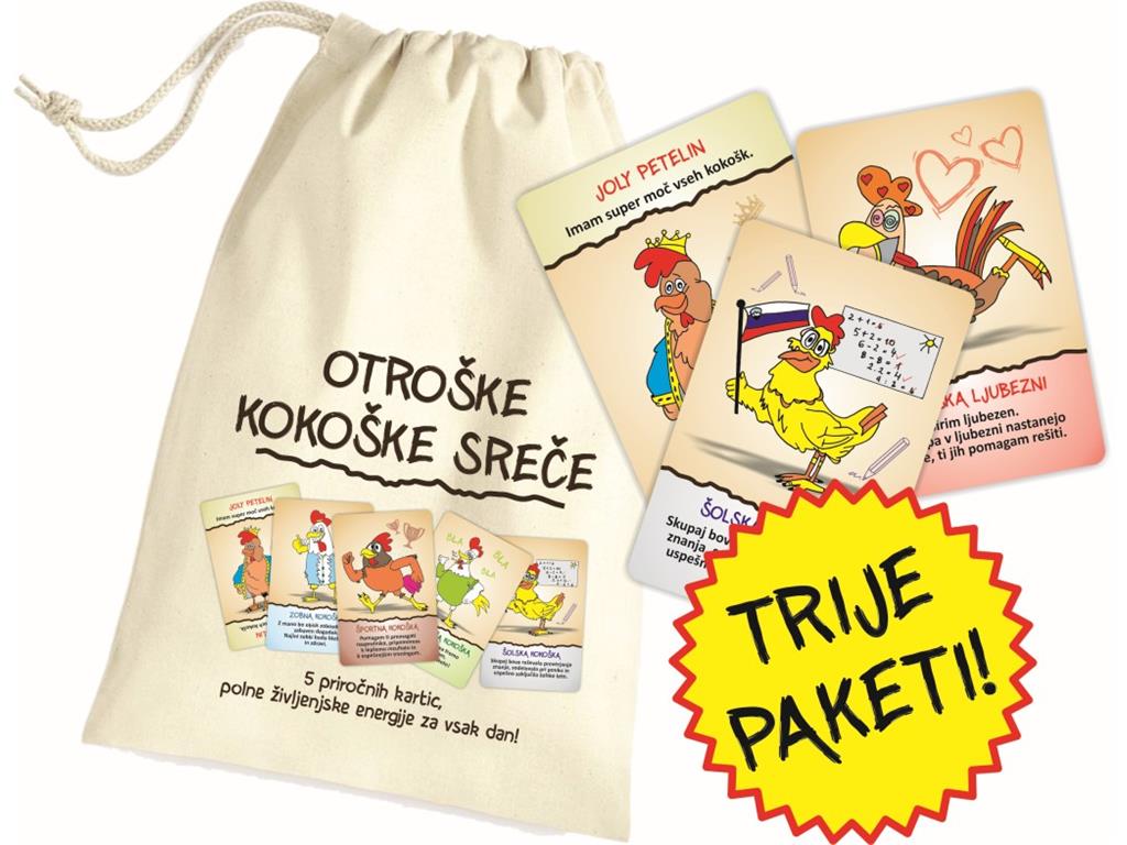 Kartice OTROŠKE KOKOŠKE SREČE