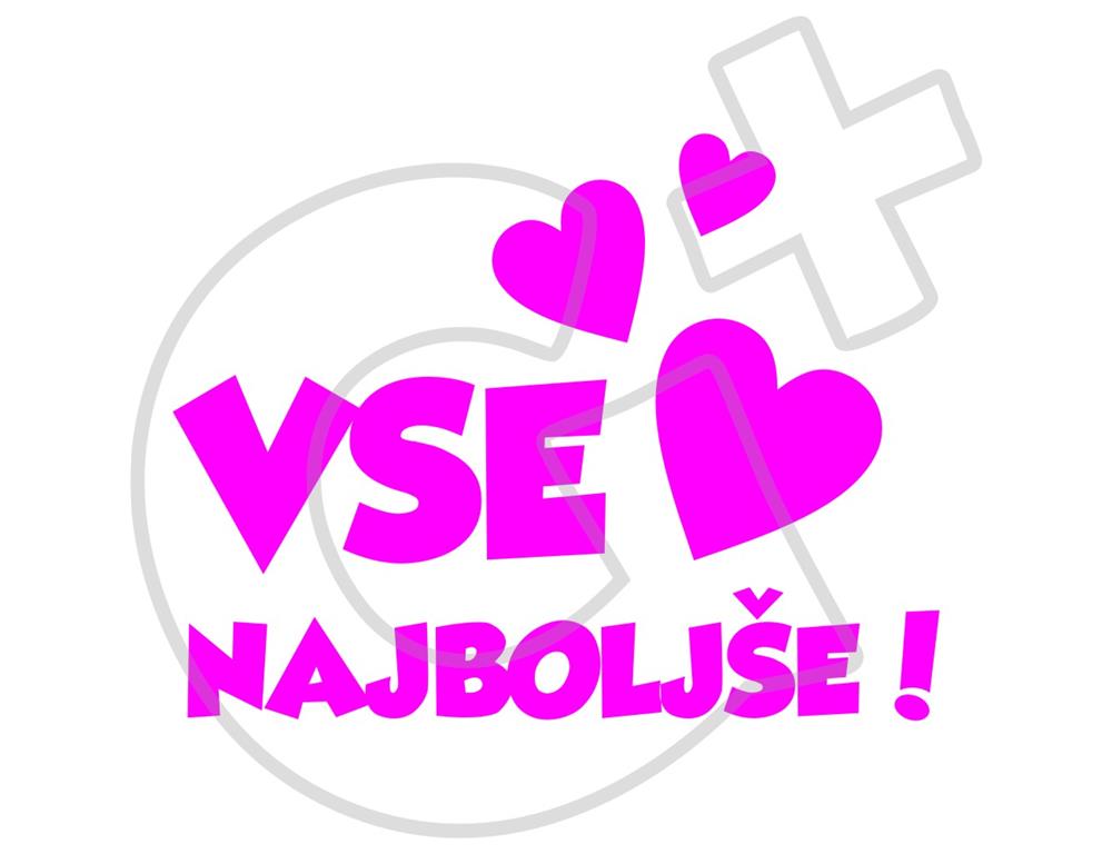 Lonček s tiskom VSE NAJBOLJŠE