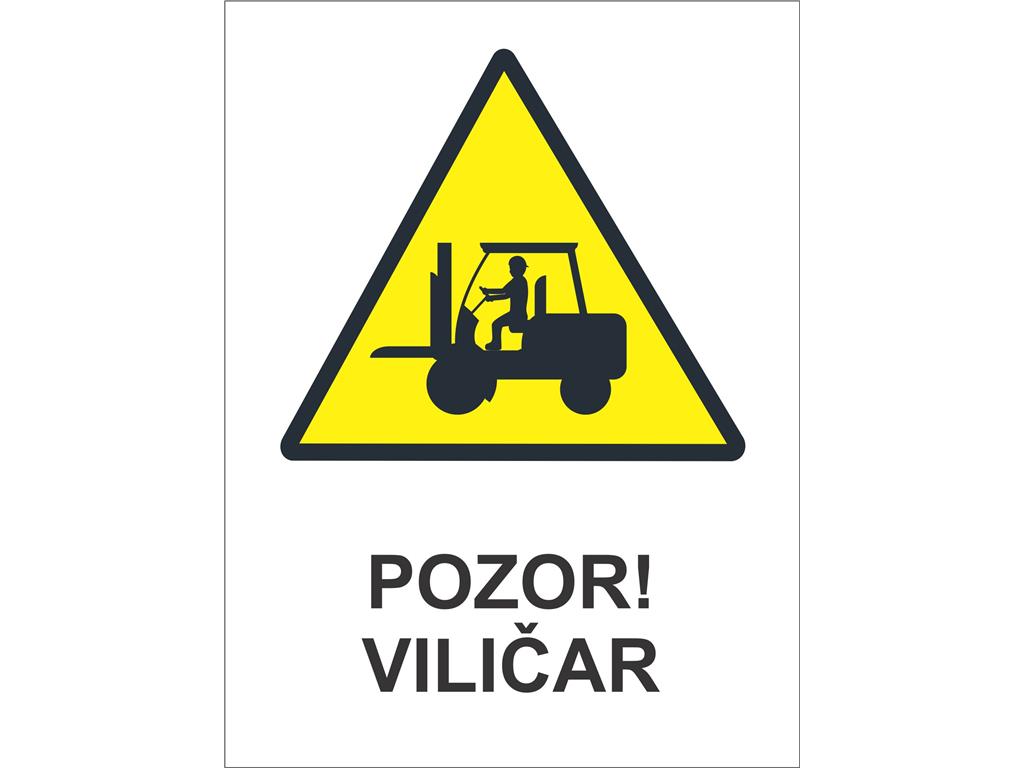 Nalepka POZOR VILIČAR