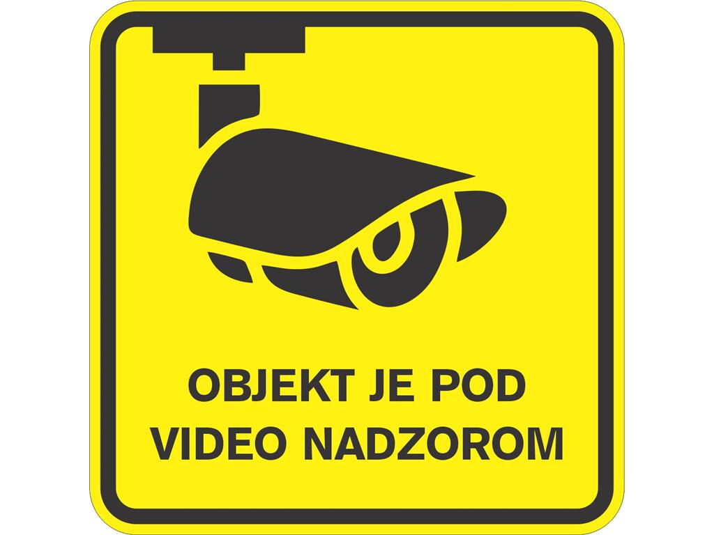 Nalepka POD VIDEO NADZOROM 1