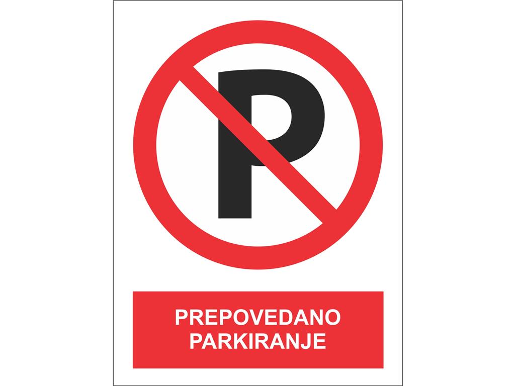 Nalepka PREPOVEDANO PARKIRANJE 1