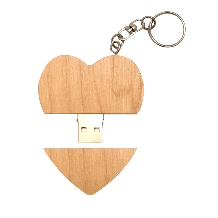 USB ključ LESENO SRCE
