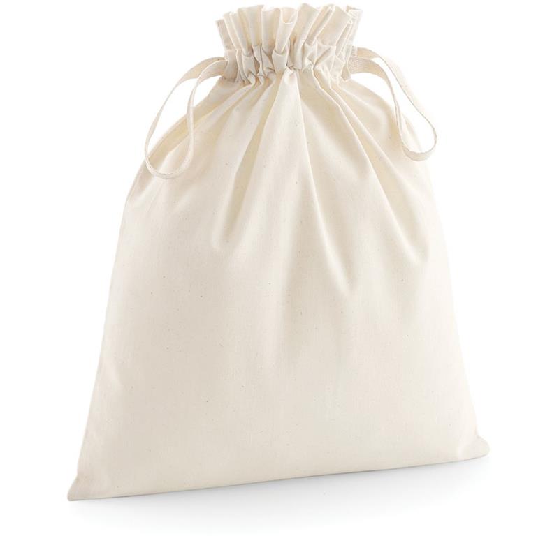 Bio Baumwolltasche mit Zugkordel W118