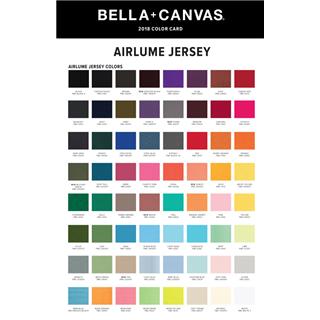 Barvna karta BELLA+CANVAS