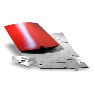 Darilna embalaža; rdeča; 20x4,4 cm