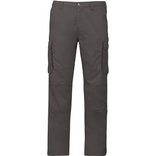 Moške hlače z žepi K745; t.siva; 52