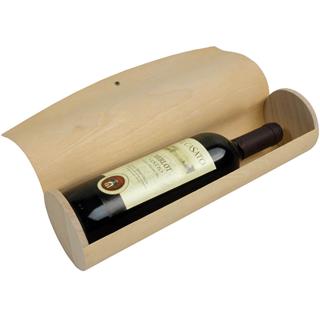 Okrogla les.škatla za vino 10425; naravn