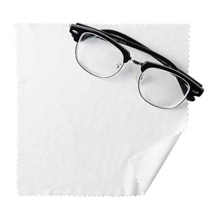 Krpa za očala iz mikrovlaken; bela