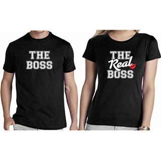 Moška in ženska majica BOSS, REAL BOSS